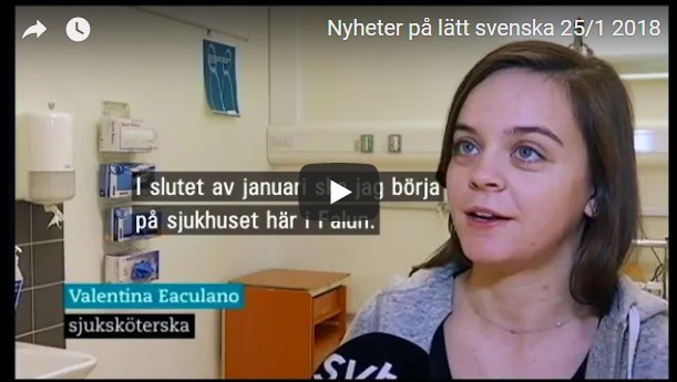 الأخبار بالسويدية البسيطة Nyheter på lätt svenska 25/1 2018