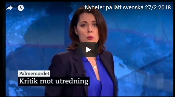 الأخبار بالسويدية البسيطة Nyheter på lätt svenska 27/2 2018