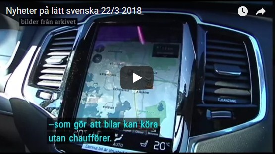 الأخبار بالسويدية البسيطة|Nyheter på lätt svenska 22/3 2018