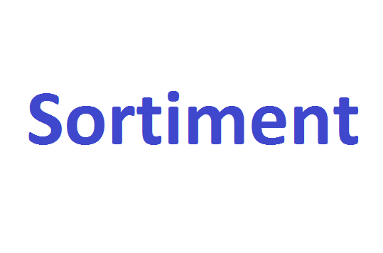 كلمة اليوم”sortiment”مع اللفظ الصحيح والامثلة وطريقة الإستخدام