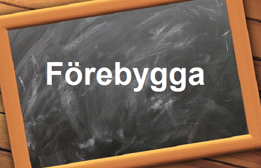 فعل من الأفعال الشائع استخدامها في  اللغةالسويدية”Förebygga”مع اللفظ الصحيح والامثلة وطريقة الإستخدام