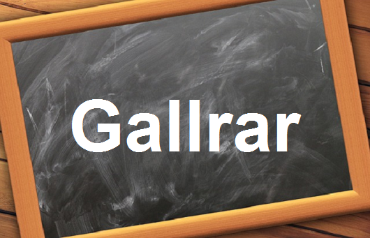 كلمة اليوم”Gallrar”مع اللفظ الصحيح والامثلة وطريقة الإستخدام