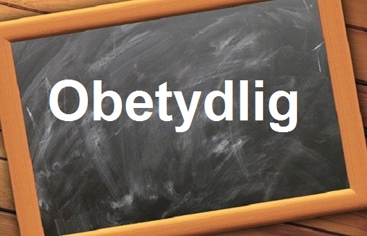 كلمة اليوم”Obetydlig ”مع اللفظ الصحيح والامثلة وطريقة الإستخدام